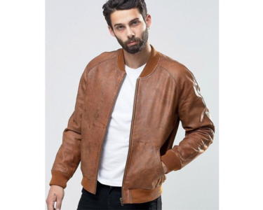 Brown-bomber-jacket-with-whiteshirt-what-men-should