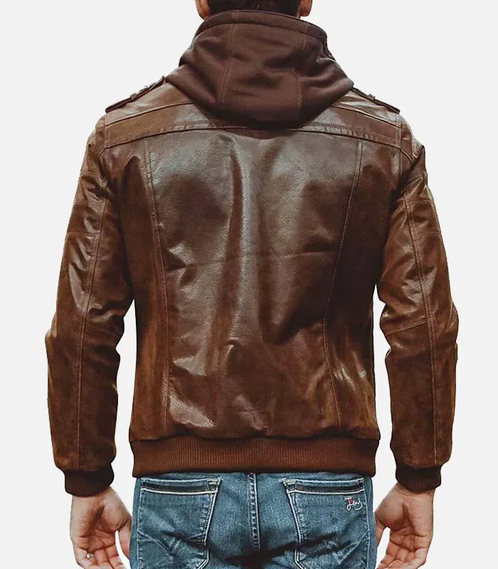 Moto leather jacket men
