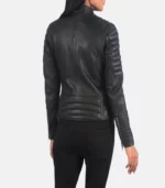 women 27s adalyn quilted black cafe racer jacket