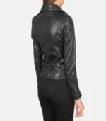 women 27s flashback black leather biker jacket